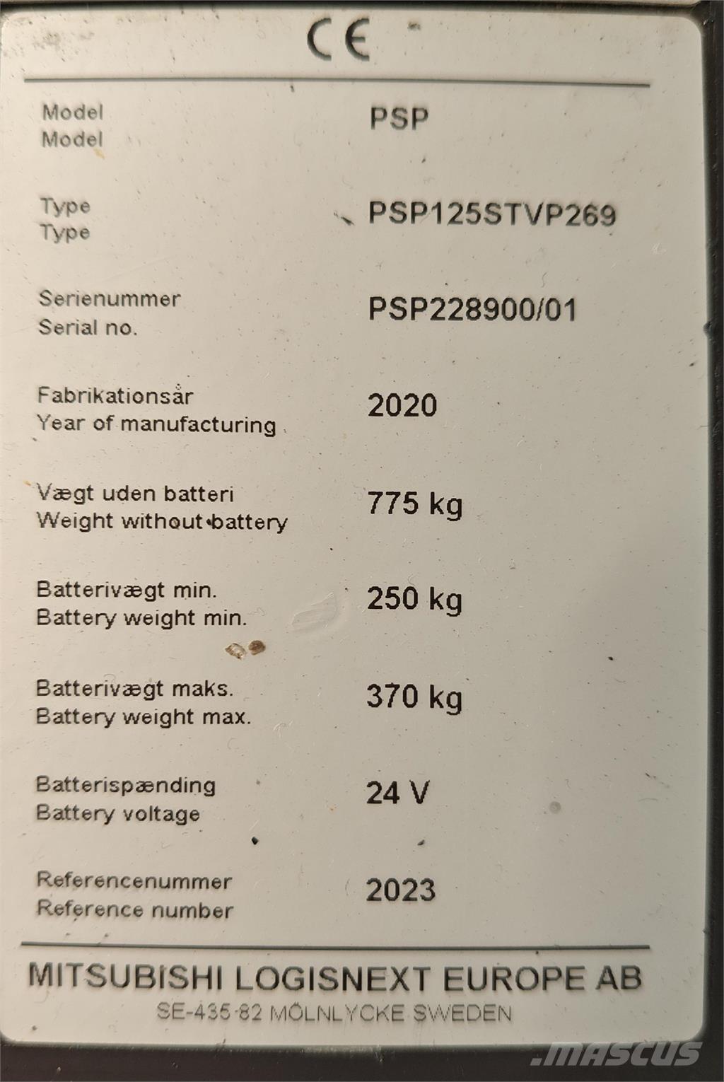 Atlet PSP125 Самохідні електроштабелери