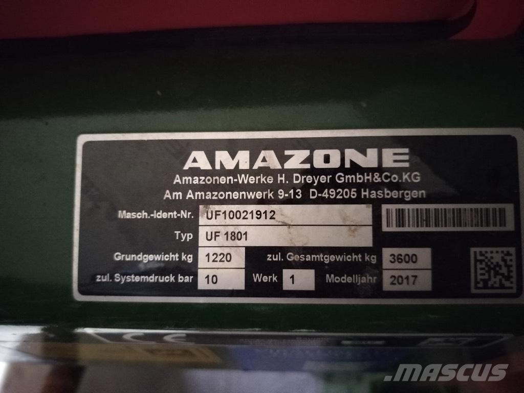 Amazone UF 1801 Навісні обприскувачі