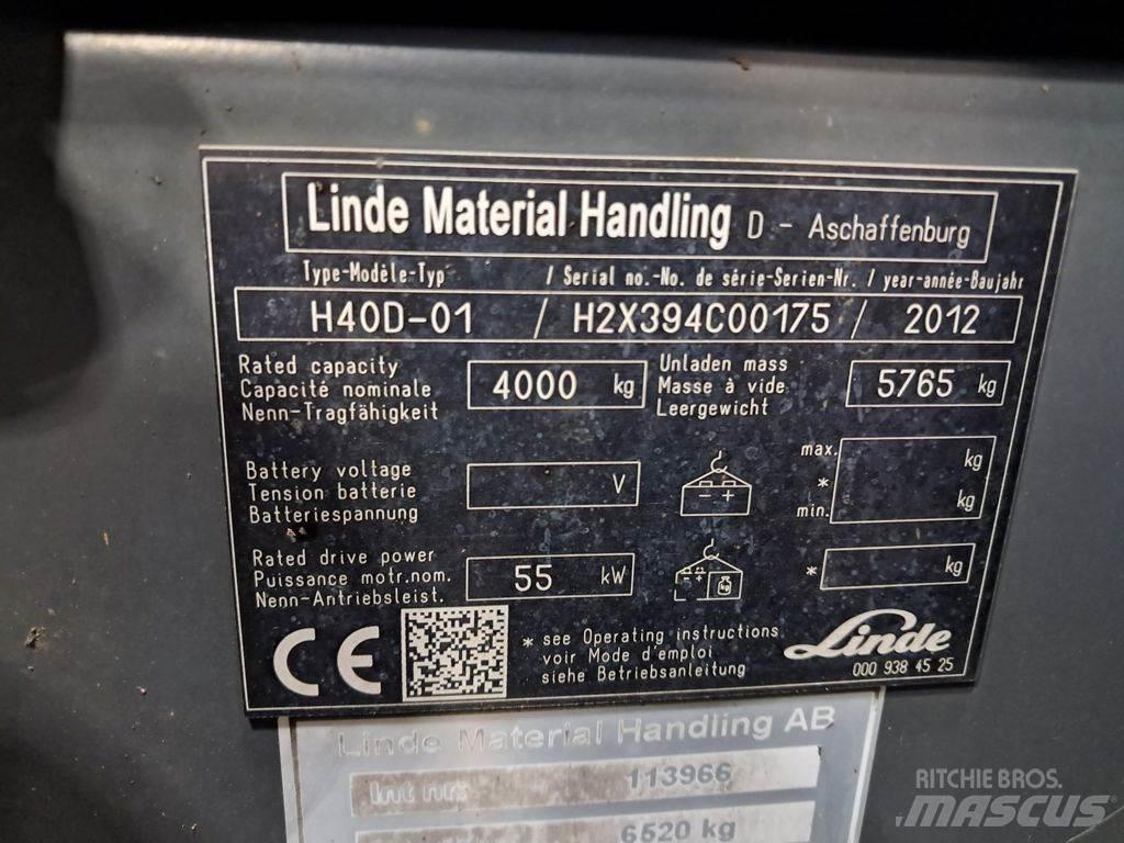 Linde H40D-01 Дизельні навантажувачі