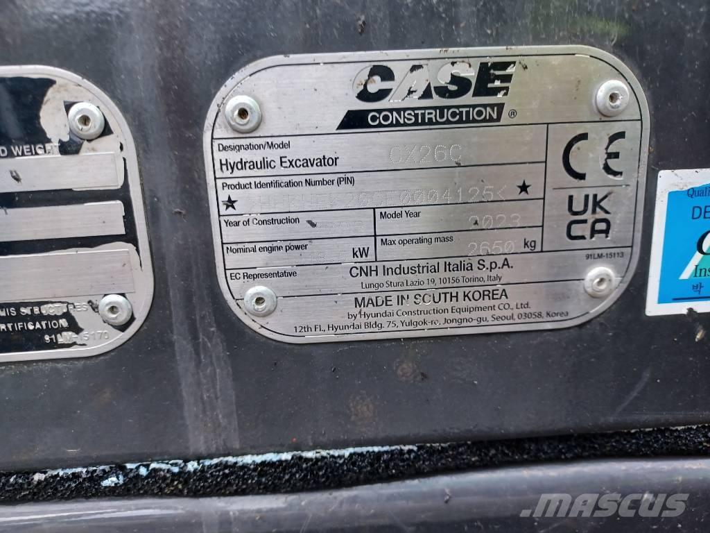 CASE CX 26 C Міні-екскаватори < 7т