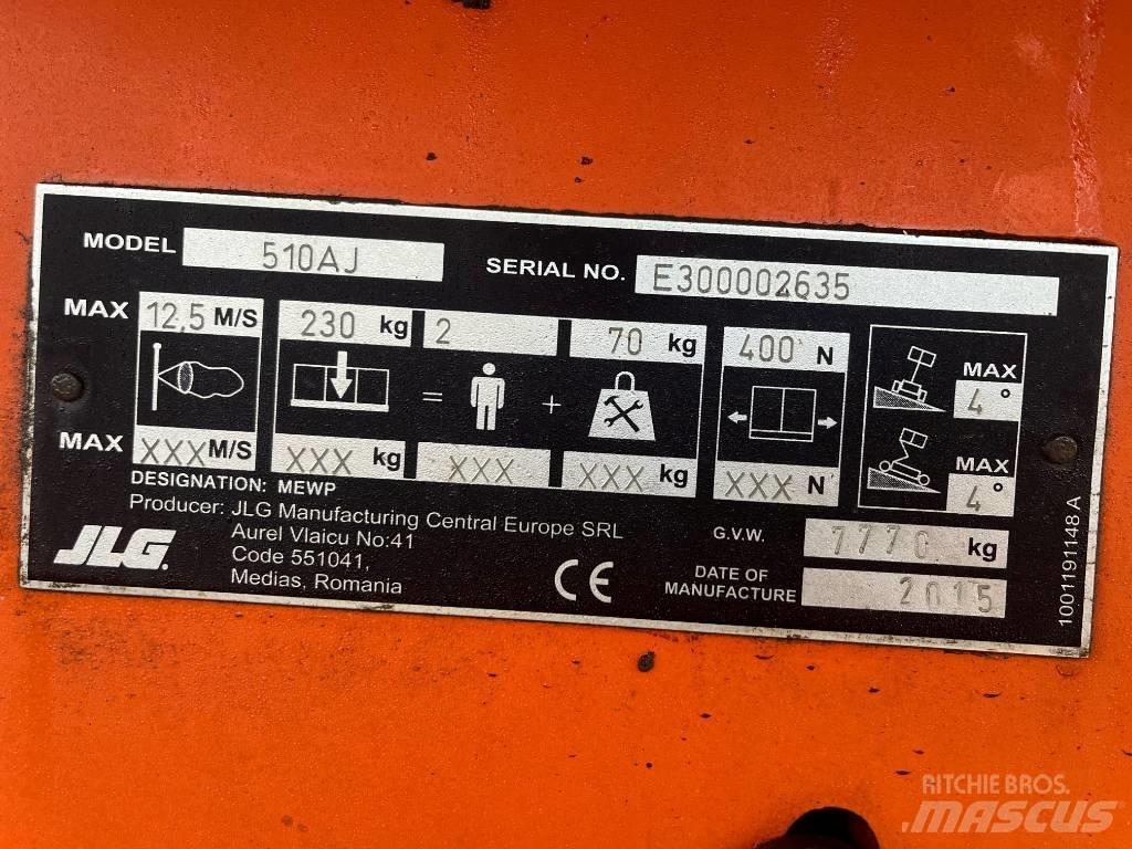 JLG 510 AJ Колінчаті підйомники