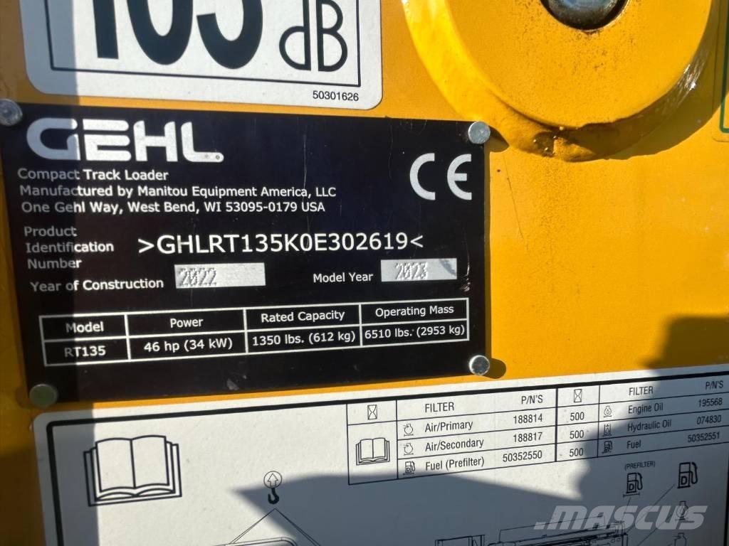 Gehl RT135 Міні-навантажувачі