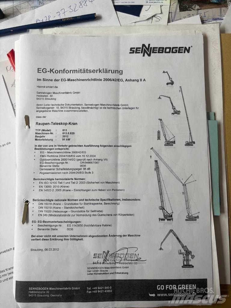 Sennebogen 613 R Гусеничні крани