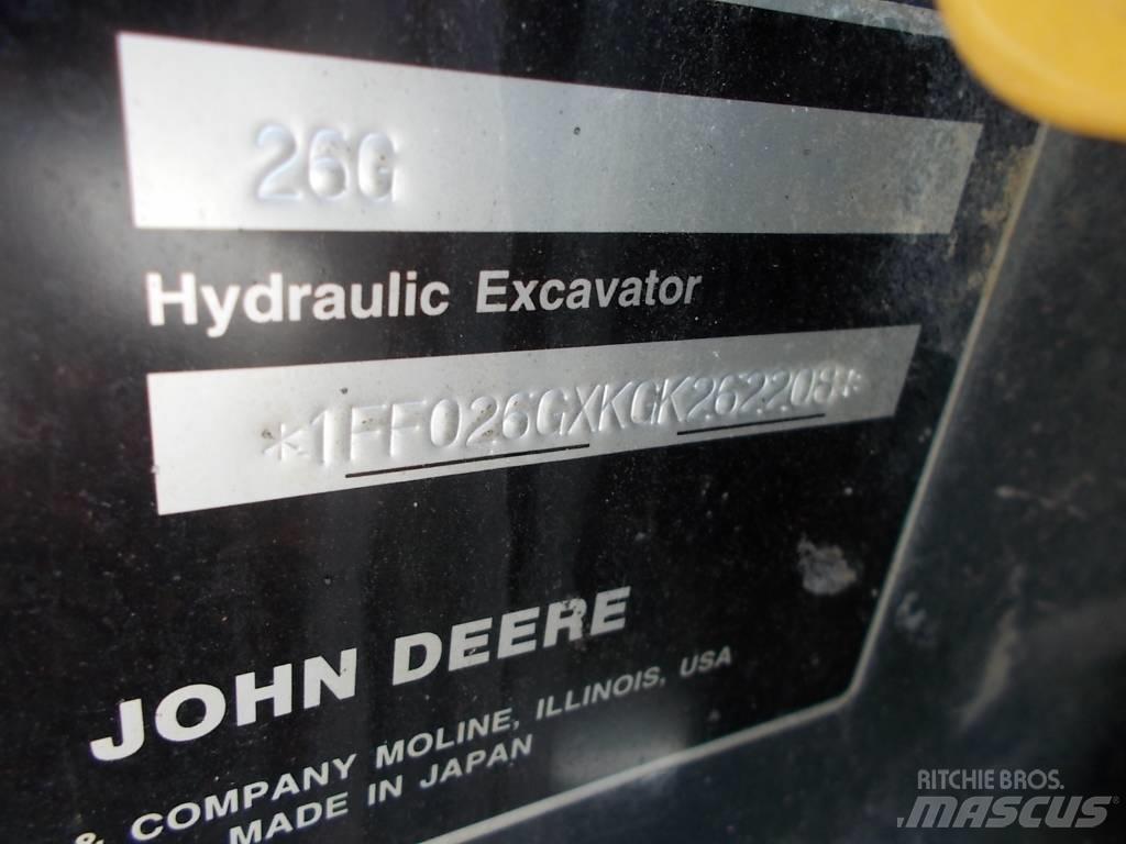 John Deere 26G Міні-екскаватори < 7т