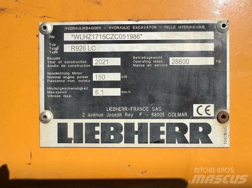 Liebherr R 926 LC Гусеничні екскаватори