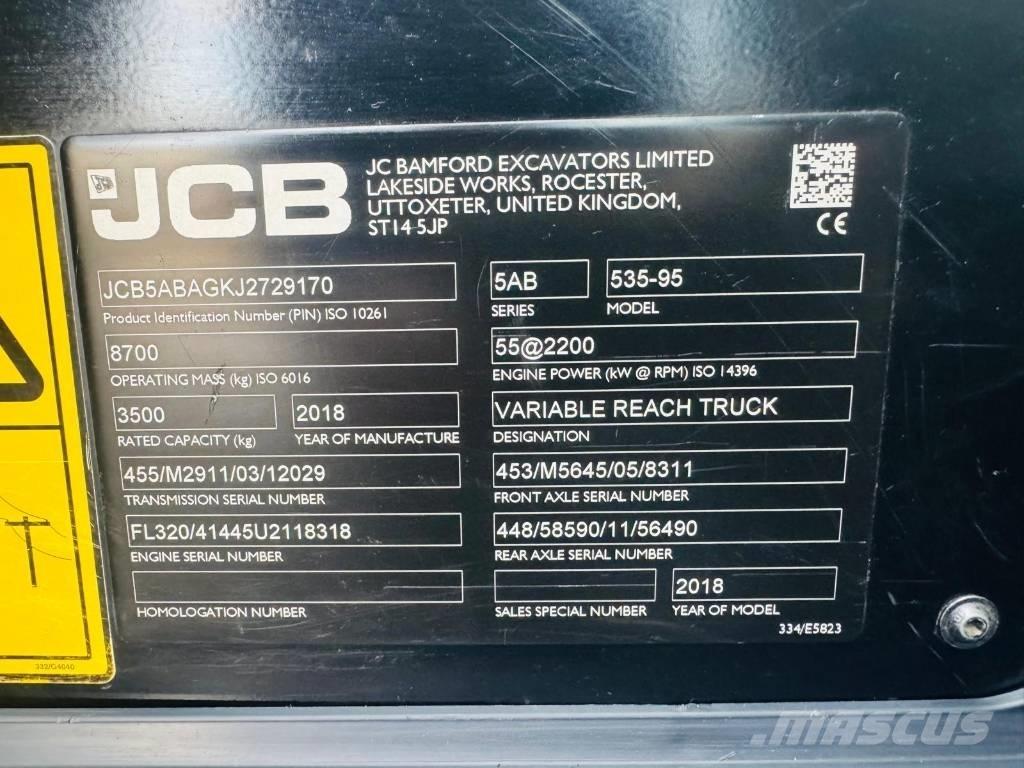JCB 535-95 Телескопічні навантажувачі