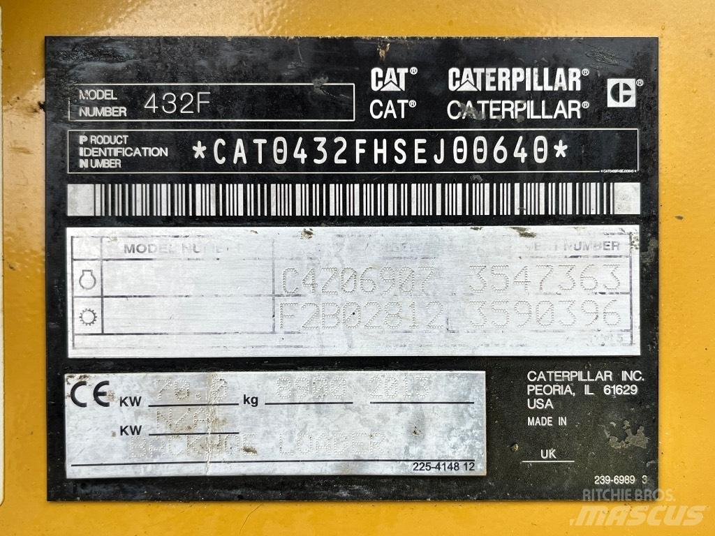 CAT 432 F Екскаватори-навантажувачі