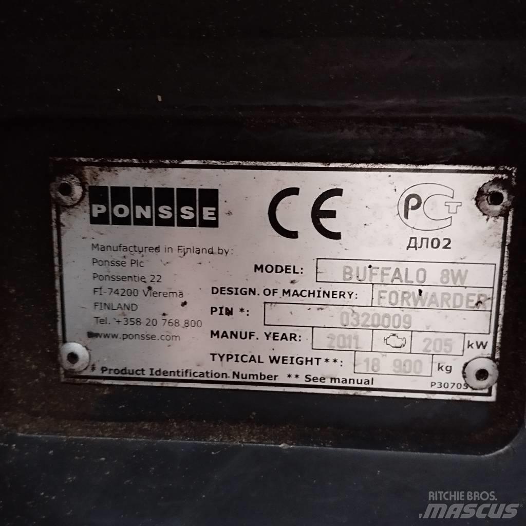 Ponsse Buffalo 8W Форвардери