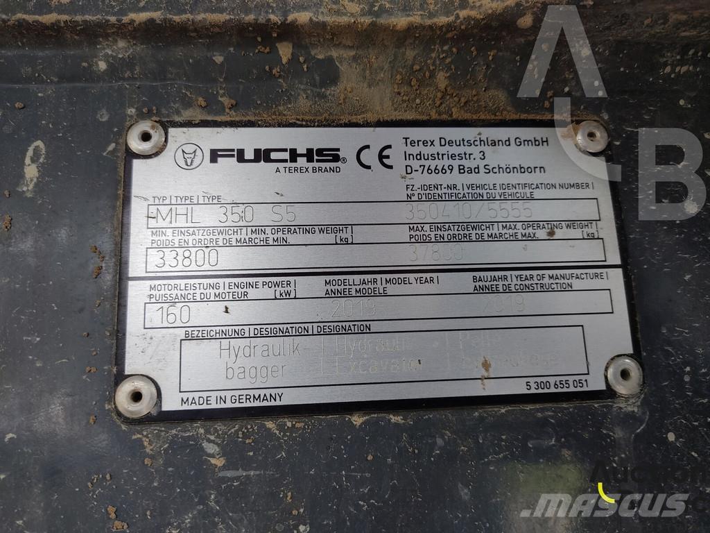 Fuchs MHL 350 Перевантажувачі металобрухту/промислові навантажувачі