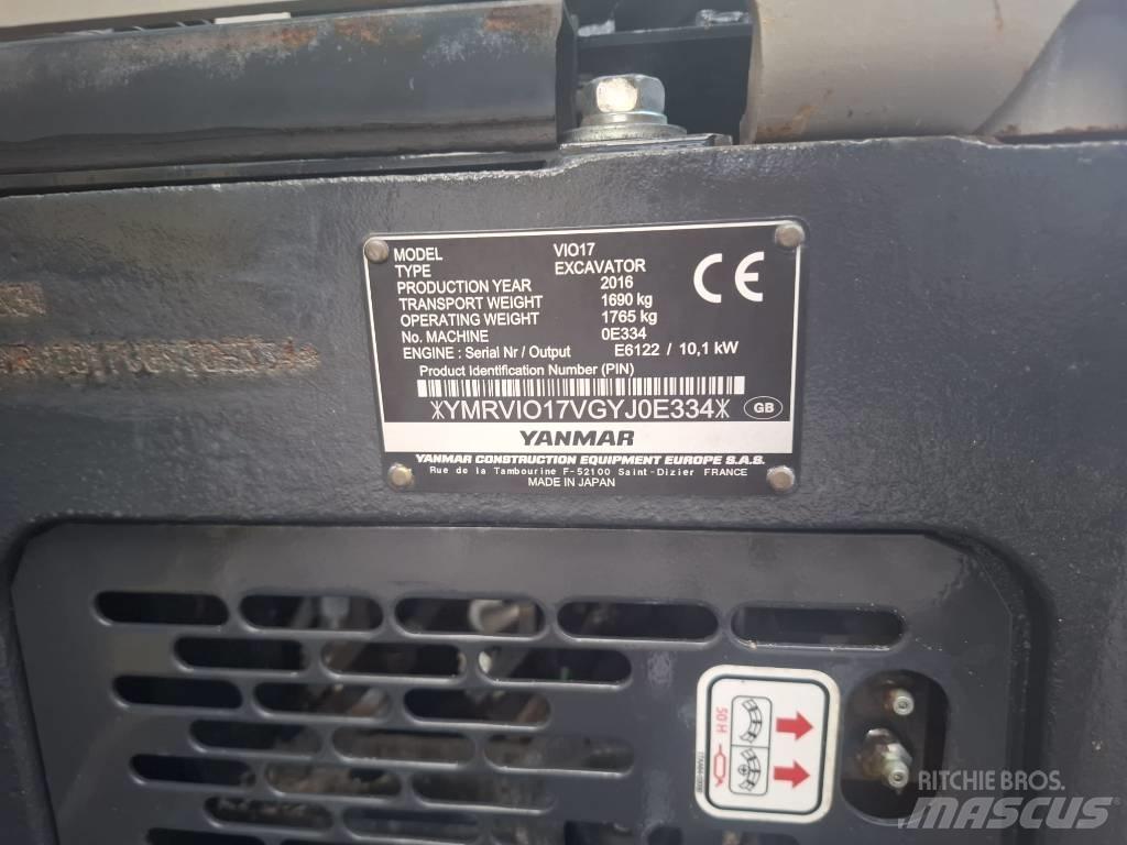 Yanmar Vio 17 Міні-екскаватори < 7т