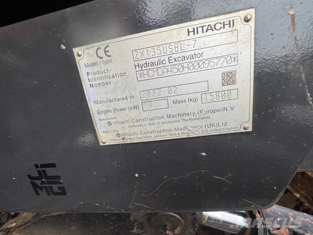 Hitachi ZX 135 US-7 Гусеничні екскаватори