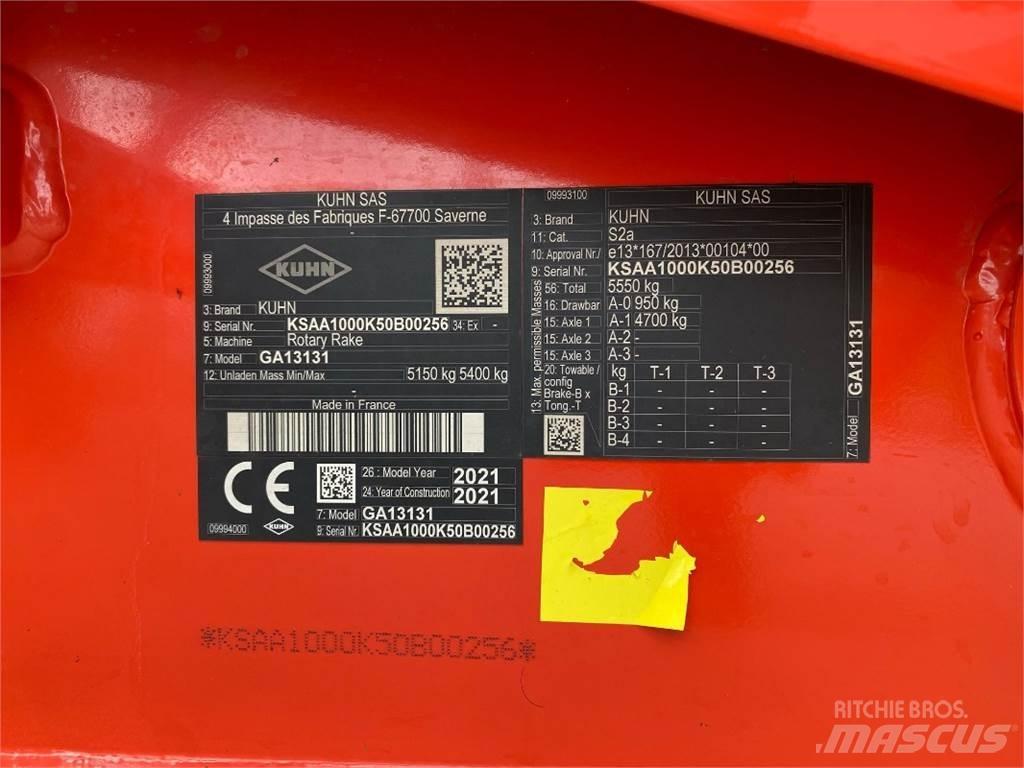Kuhn GA13131 Прибиральні комбайни