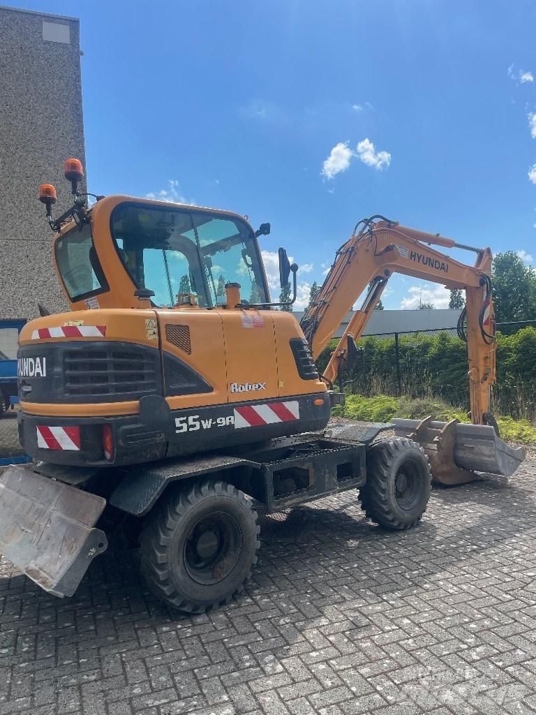 Hyundai 55w9a Колісні екскаватори