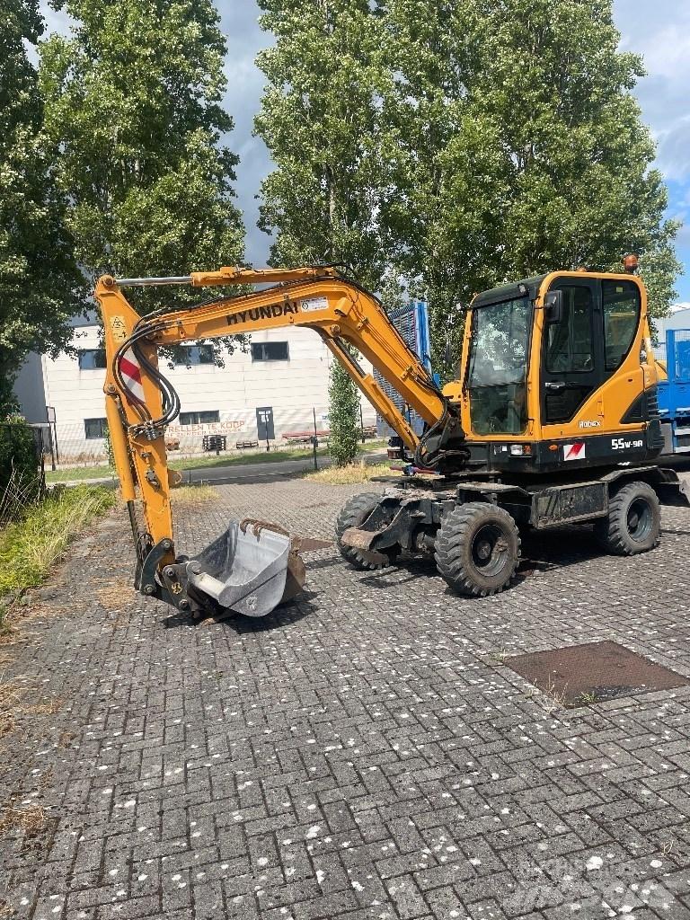Hyundai 55w9a Колісні екскаватори
