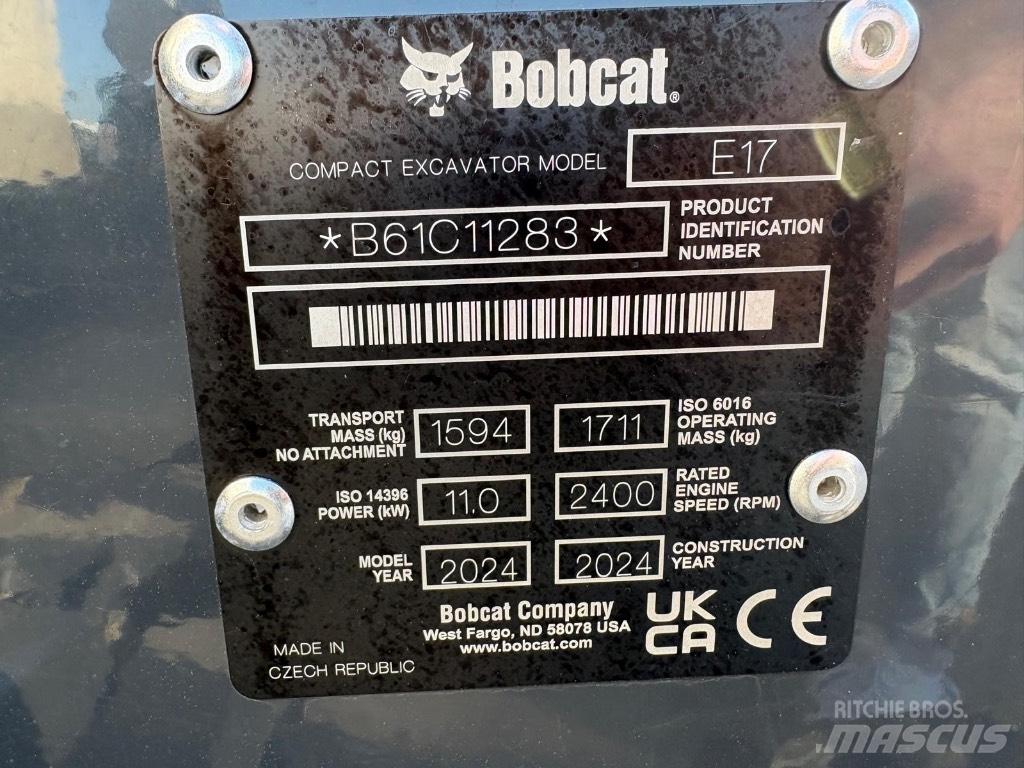 Bobcat E 17 Міні-екскаватори < 7т