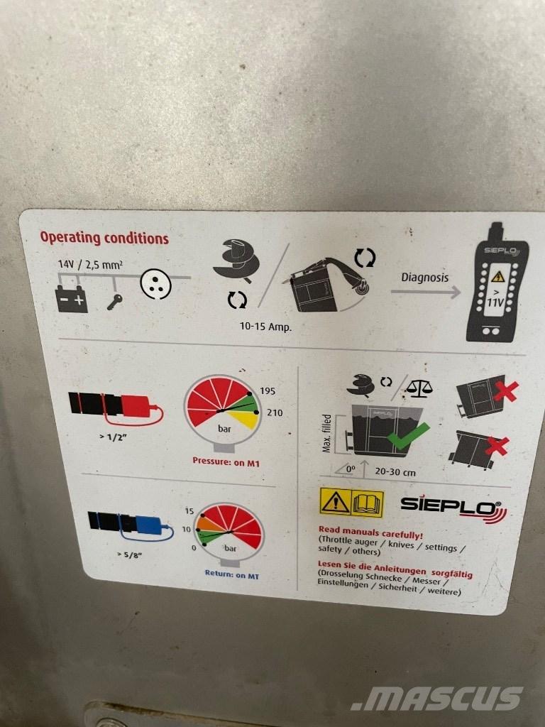 Sieplo MB 1800F Інше тваринницьке обладнання