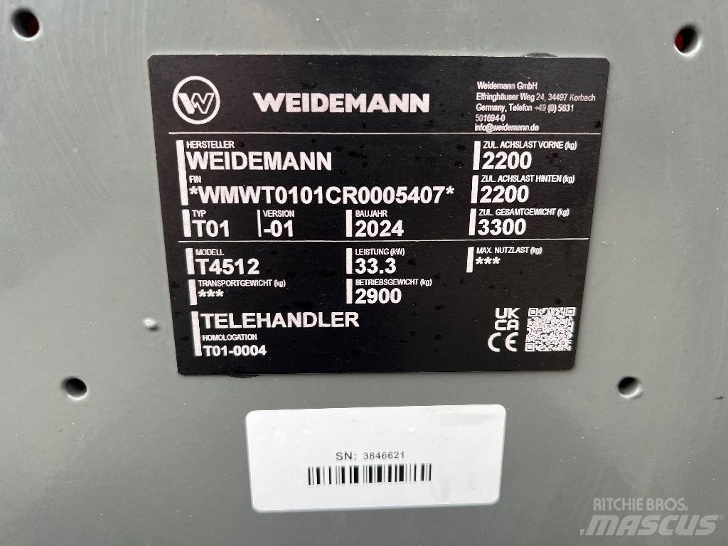 Weidemann 4512 Телескопічний навантажувач