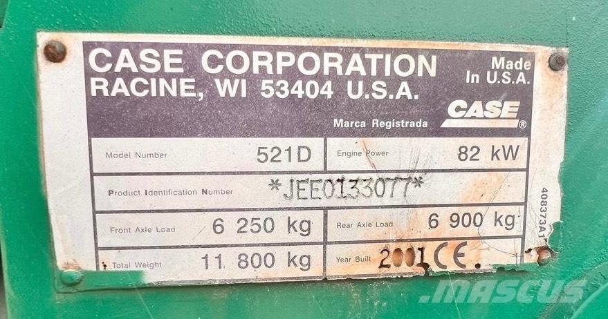 CASE 521 D Фронтальні навантажувачі