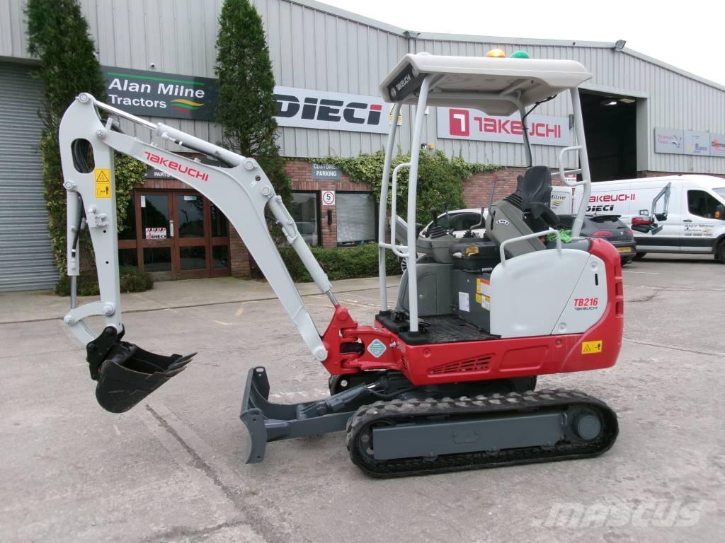 Takeuchi TB 216 Міні-екскаватори < 7т