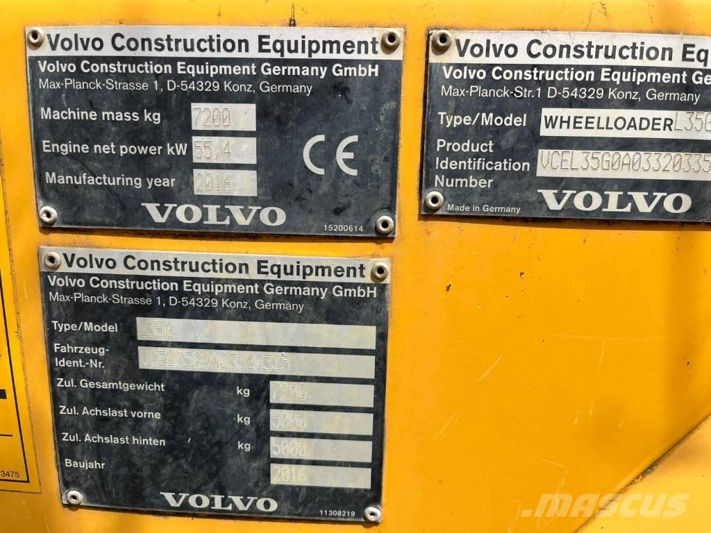 Volvo L 35 G Фронтальні навантажувачі