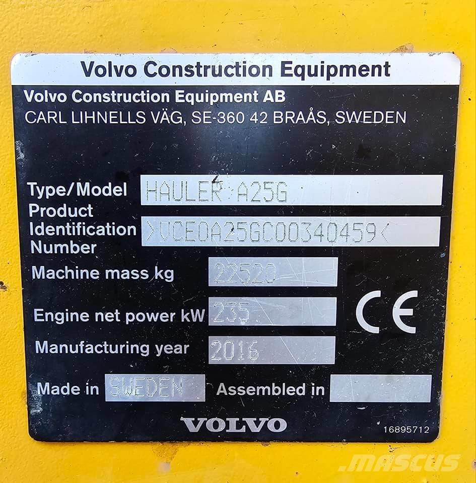 Volvo A 25 G Зчленовані самоскиди