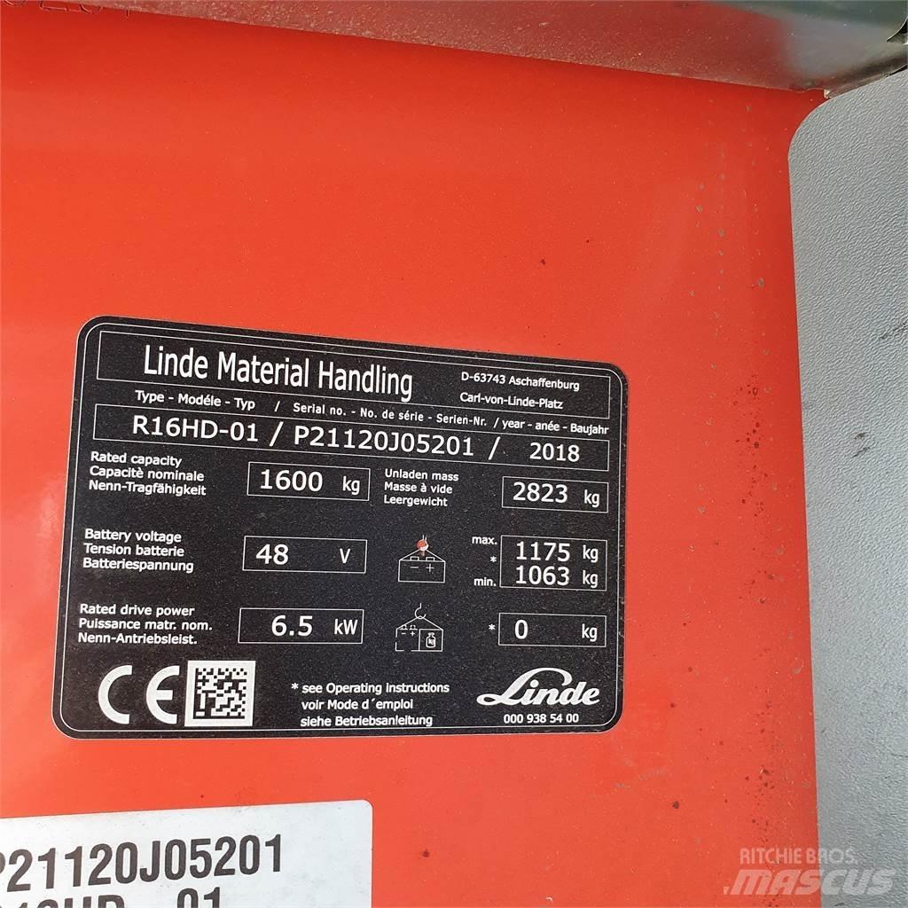 Linde R16HD Річ-трак із високим підйомом
