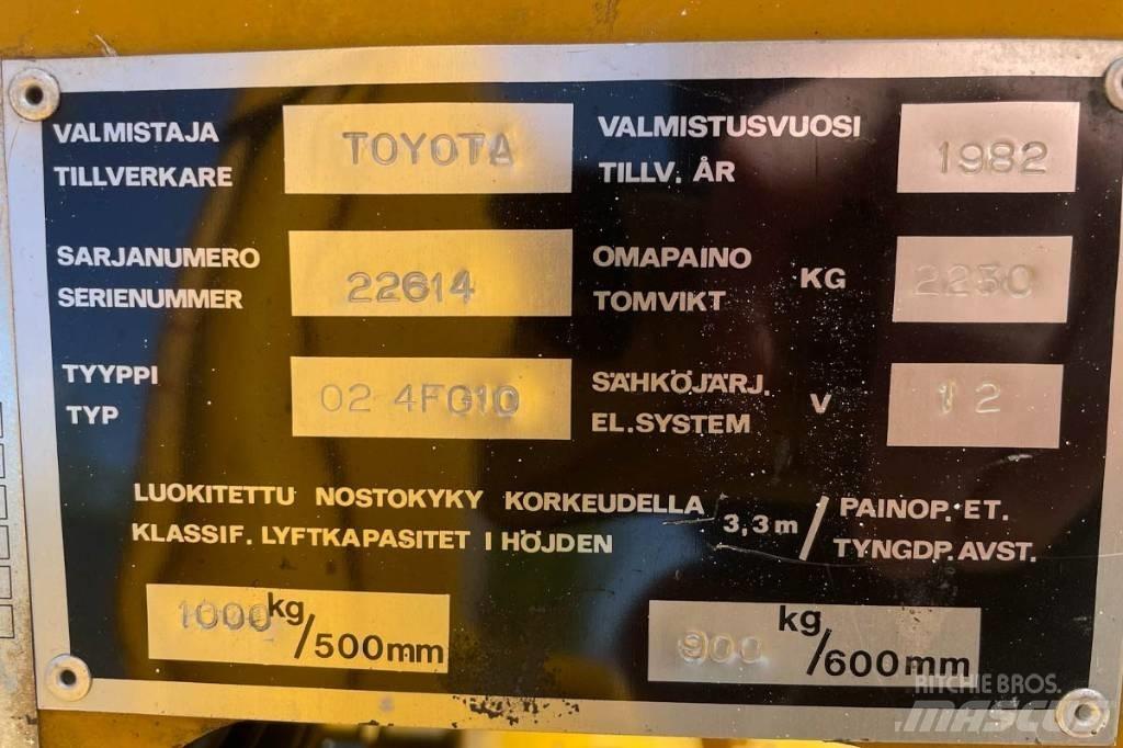 Toyota 02-4FG10 Газові навантажувачі