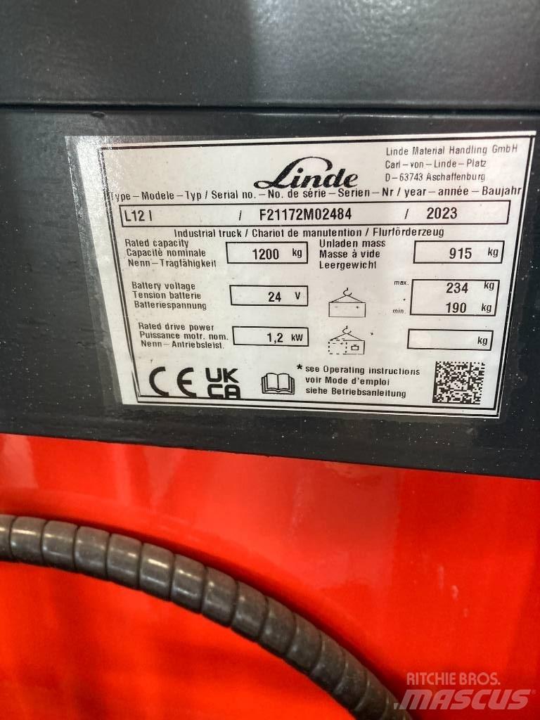 Linde L12i/1172 Ручний візок