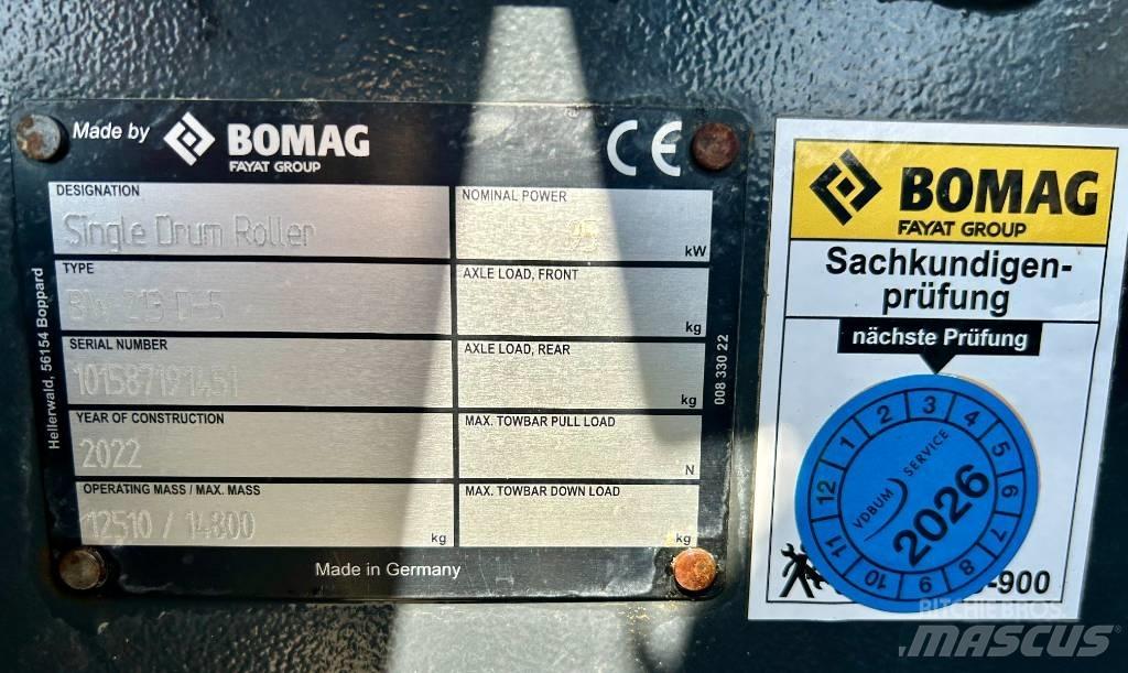 Bomag BW 213 D-5 Інші дорожні катки