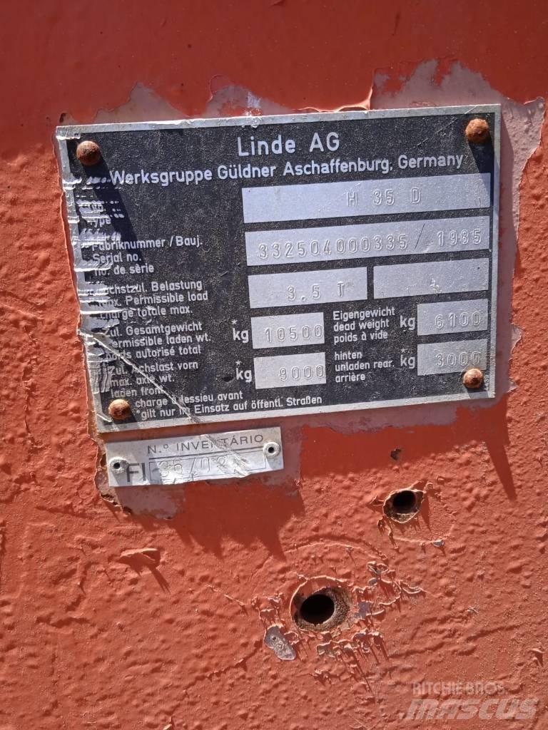Linde H 35 D Дизельні навантажувачі
