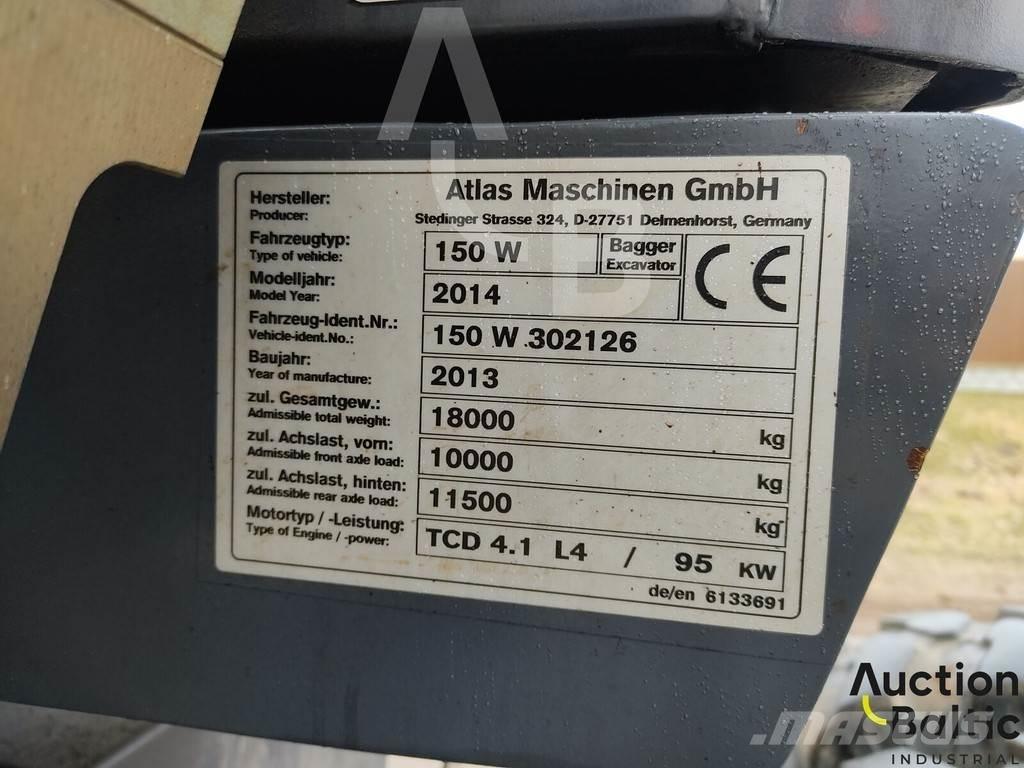 Atlas 150 W Колісні екскаватори