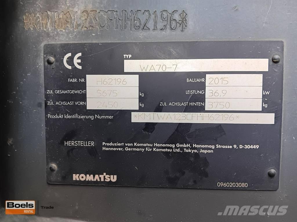 Komatsu WA 70-7 Фронтальні навантажувачі
