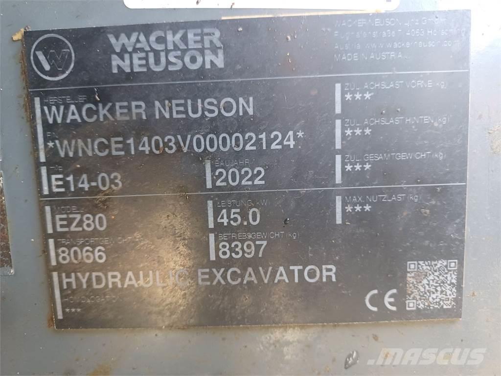 Wacker Neuson EZ80 Гусеничні екскаватори