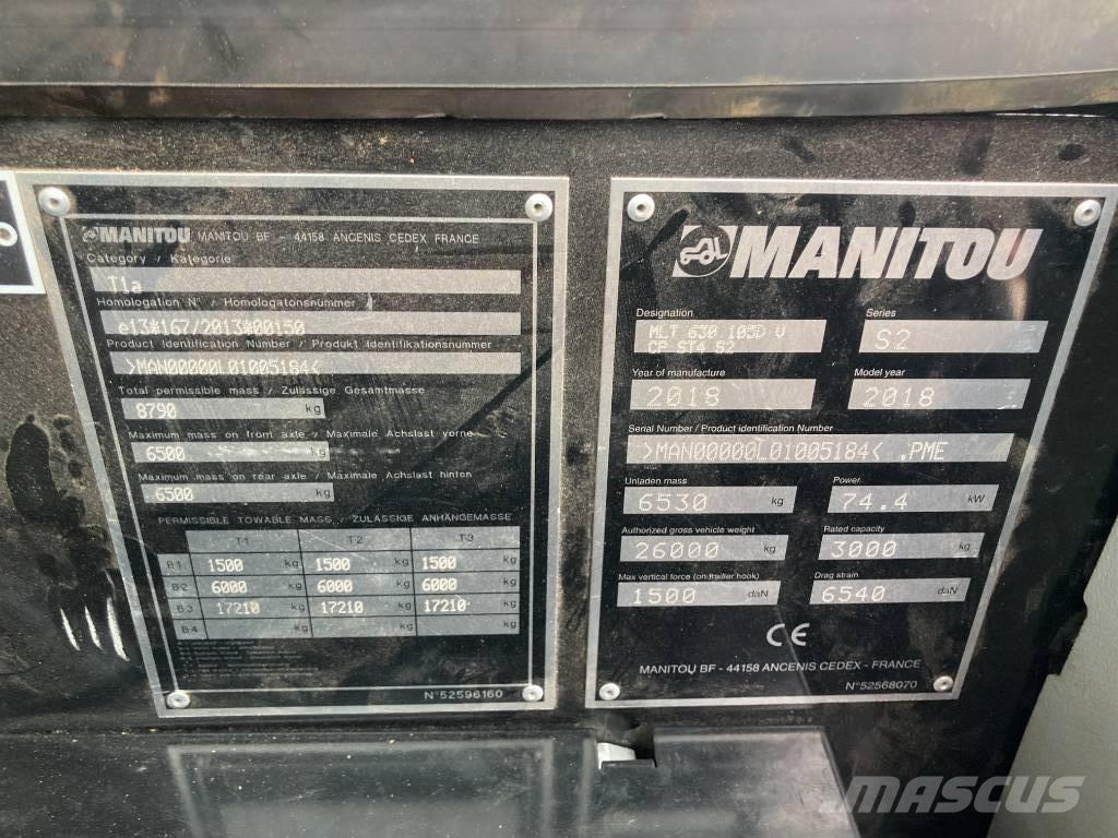 Manitou MLT 630-105 Телескопічні навантажувачі