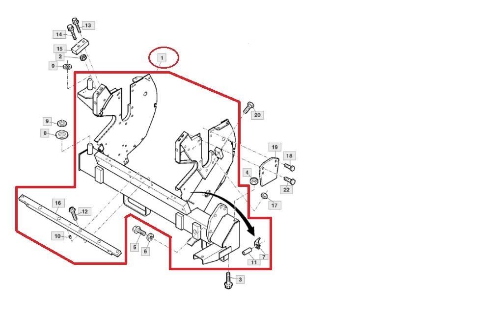 John Deere AXE10820 Комплектуючі для сіно- та фуражних машин