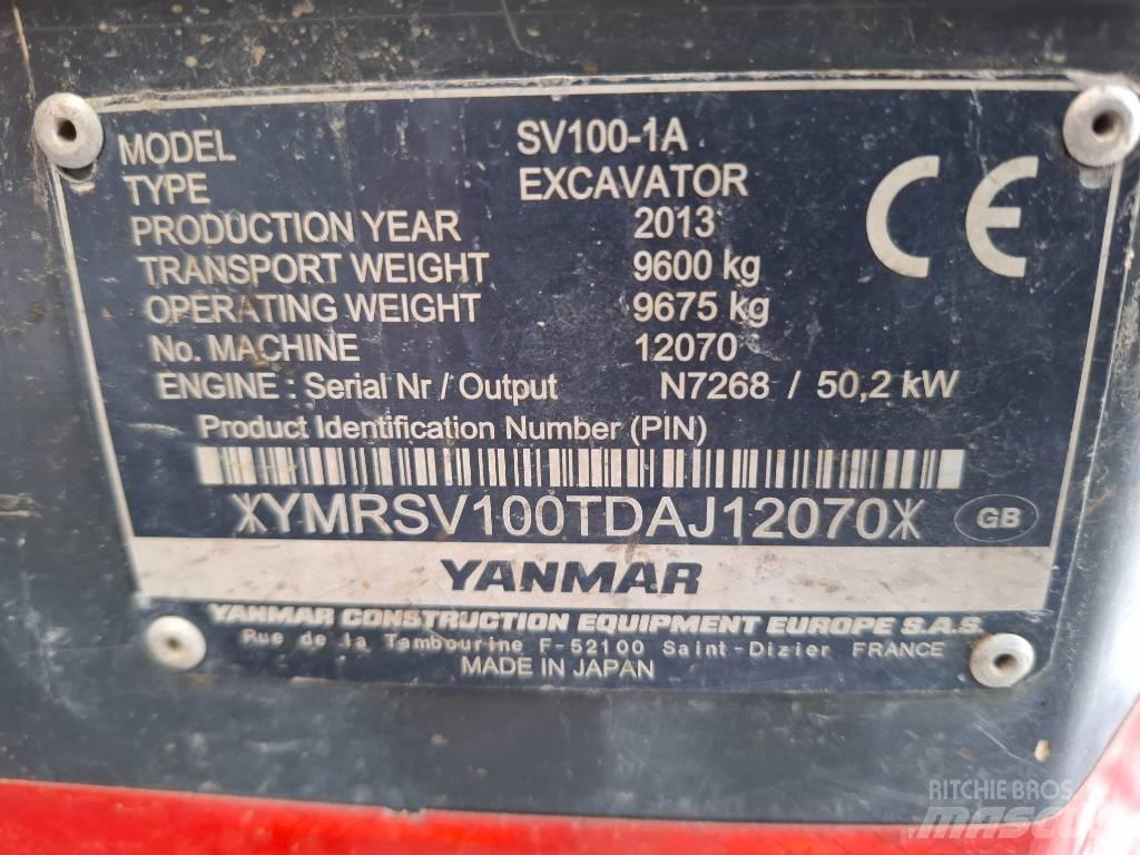 Yanmar SV100-1A Середні екскаватори 7т. - 12т.