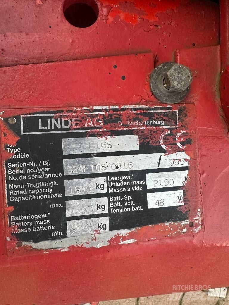 Linde E 16 S Електронавантажувачі