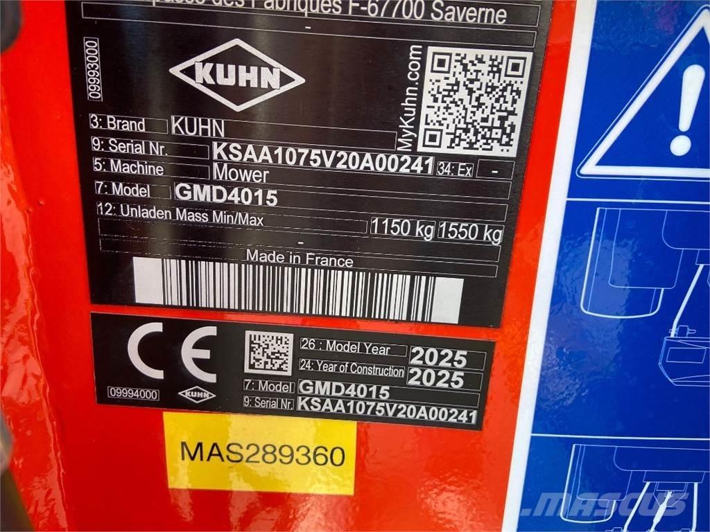 Kuhn GMD4015 Косилки-формувачі