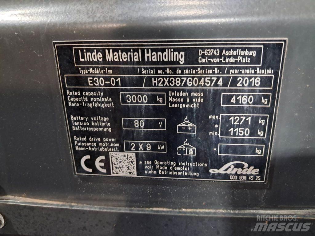 Linde E30-01 Електронавантажувачі