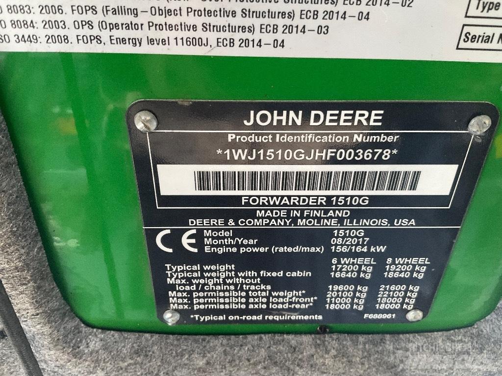 John Deere 1510G Форвардери