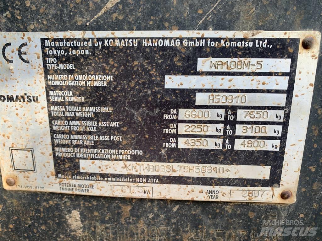 Komatsu WA 100 M-5 Фронтальні навантажувачі