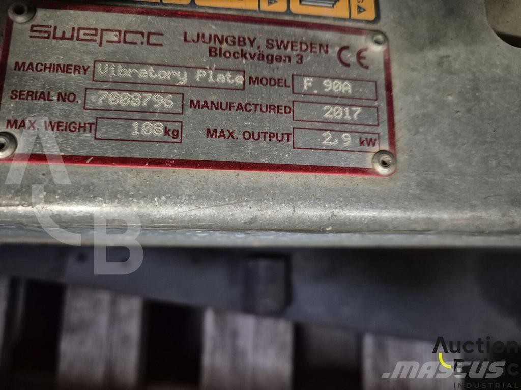 Swepac F.90A Віброплити та вібротрамбовки