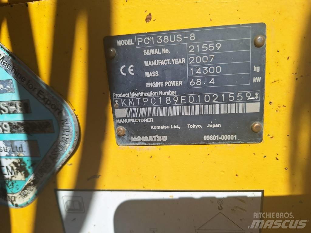 Komatsu PC 138 US-8 Гусеничні екскаватори