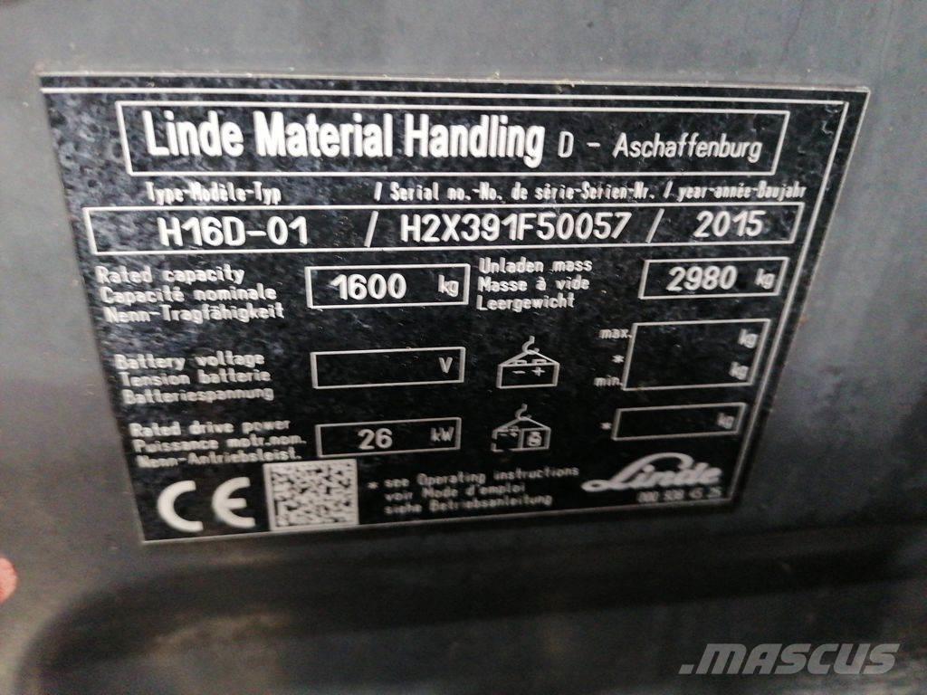 Linde H16D-01 Дизельні навантажувачі