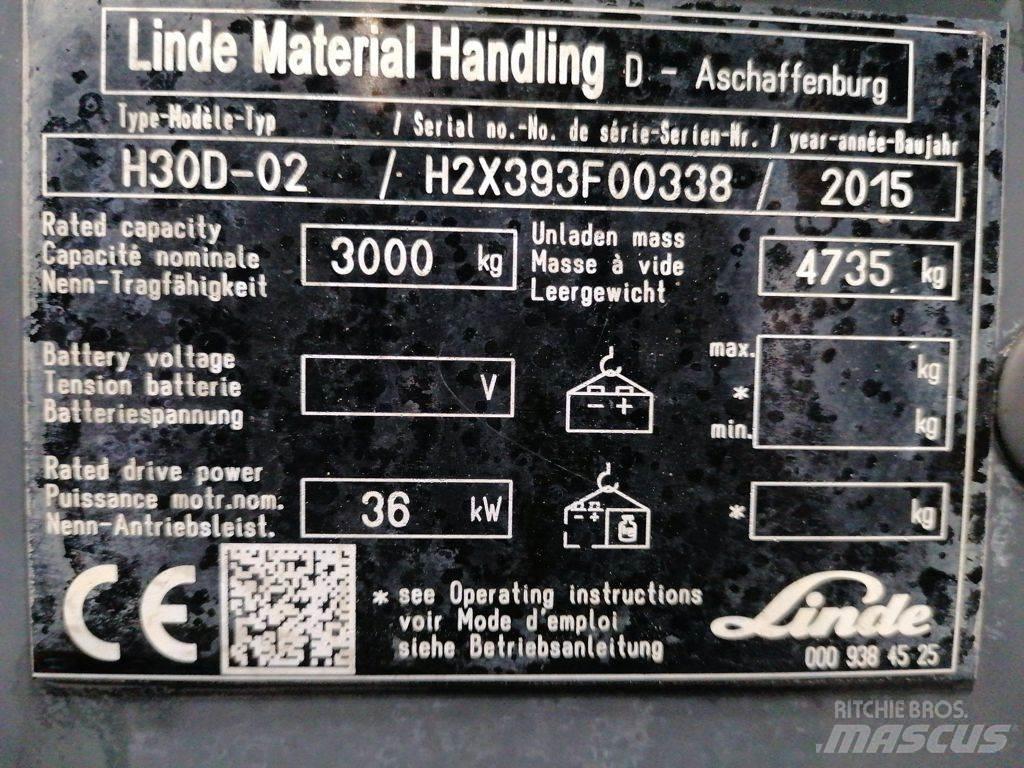 Linde H30D-02 Дизельні навантажувачі