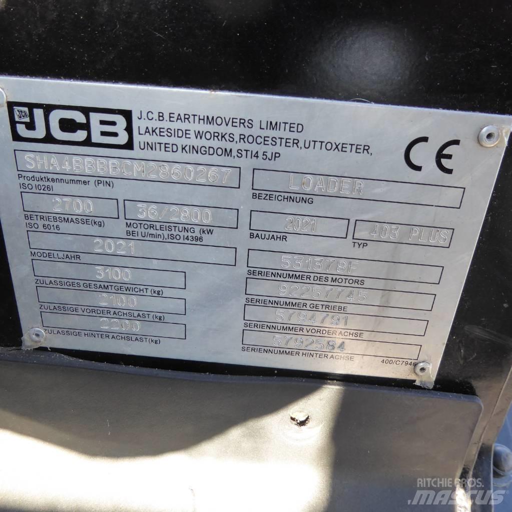 JCB 403 plus Фронтальні навантажувачі