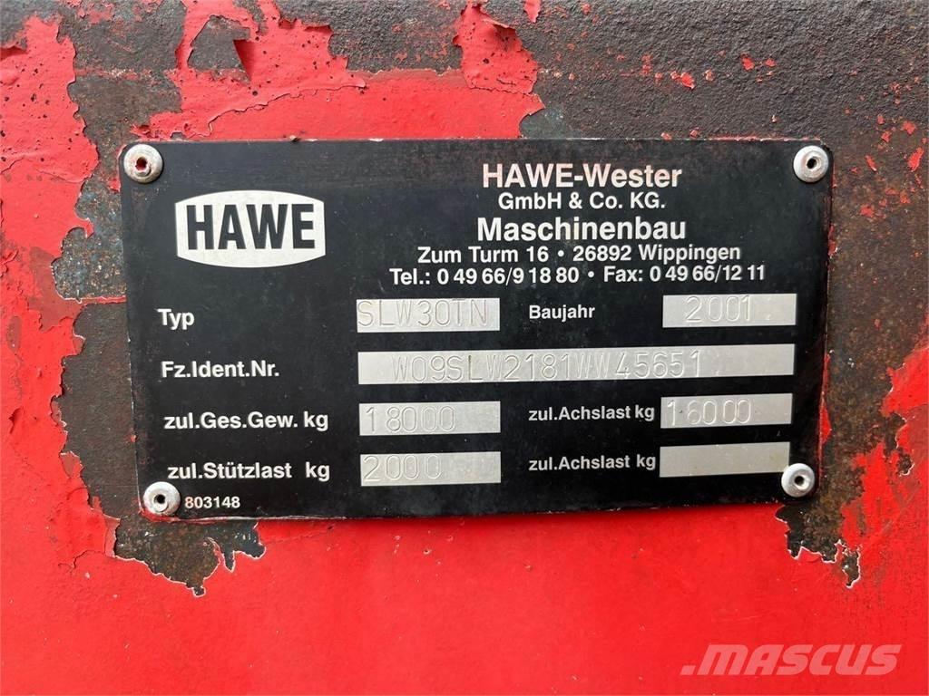 Hawe SLW30TN Причепи перевантажувачі зерна