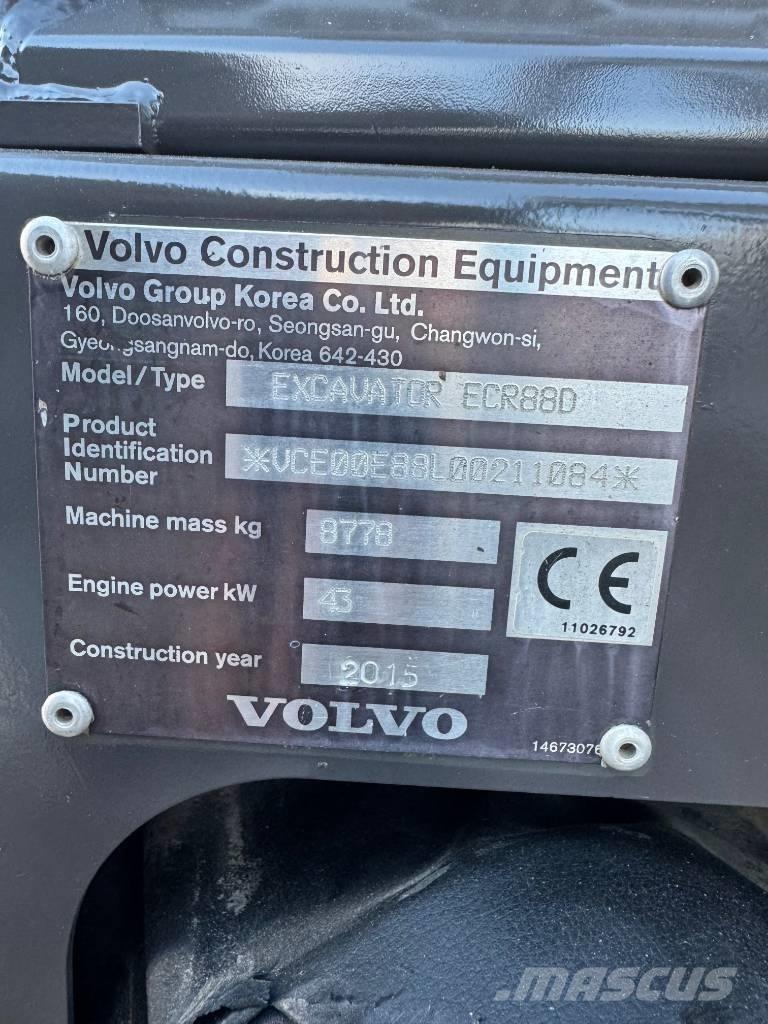 Volvo ECR 88 D Середні екскаватори 7т. - 12т.