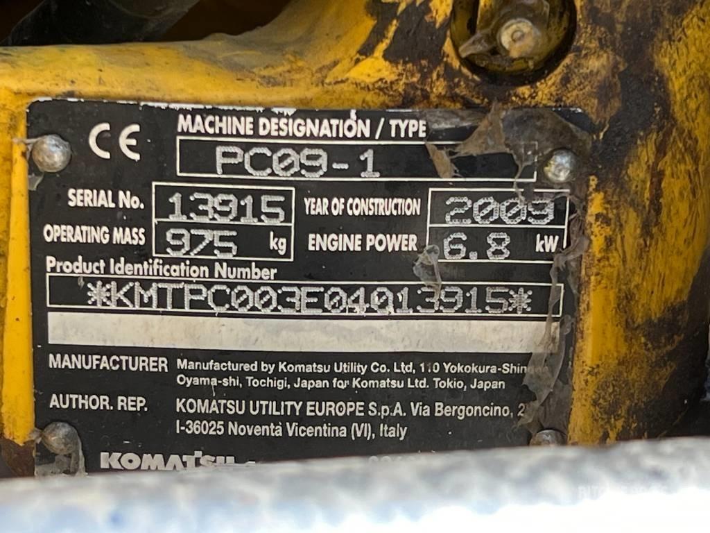 Komatsu PC 09-1 Міні-екскаватори < 7т