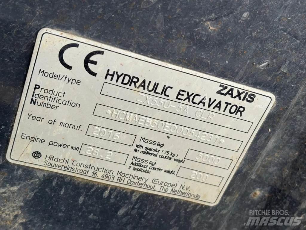 Hitachi ZX55U-5A Міні-екскаватори < 7т